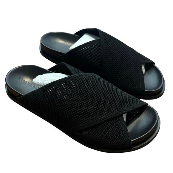 NEW Everlane The ReKnit Form Crossover Sandal In Black Size 9 - Picture 4 of 10